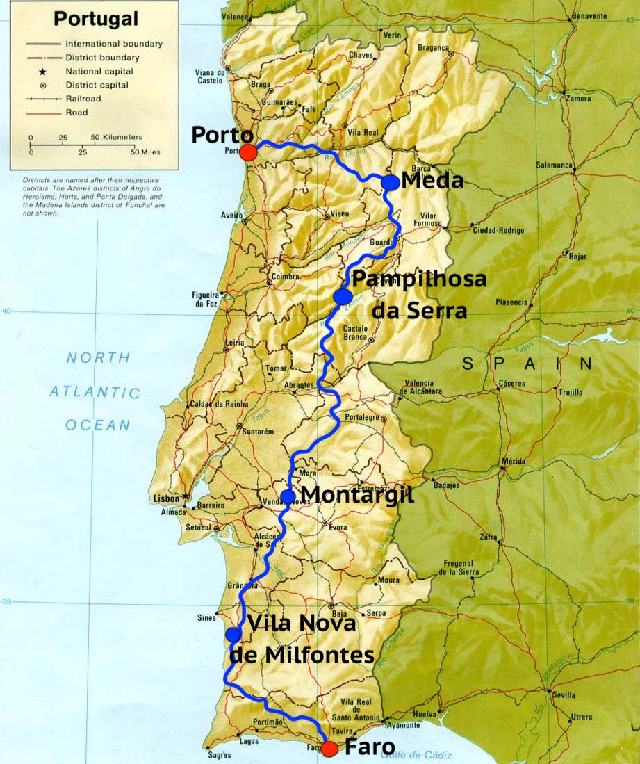 motorcycle off-road tour cross Portugal - Trans Portugal